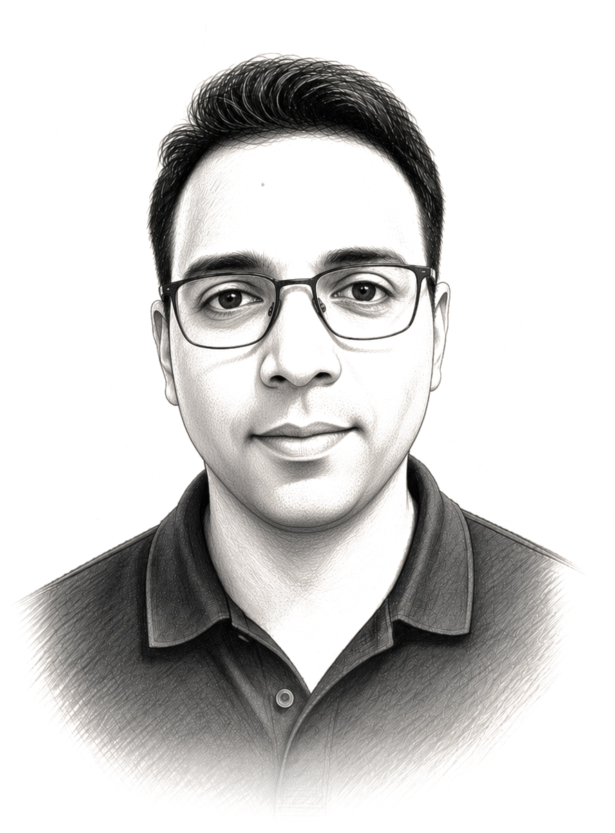 Pencil portrait of Xavier Bennet